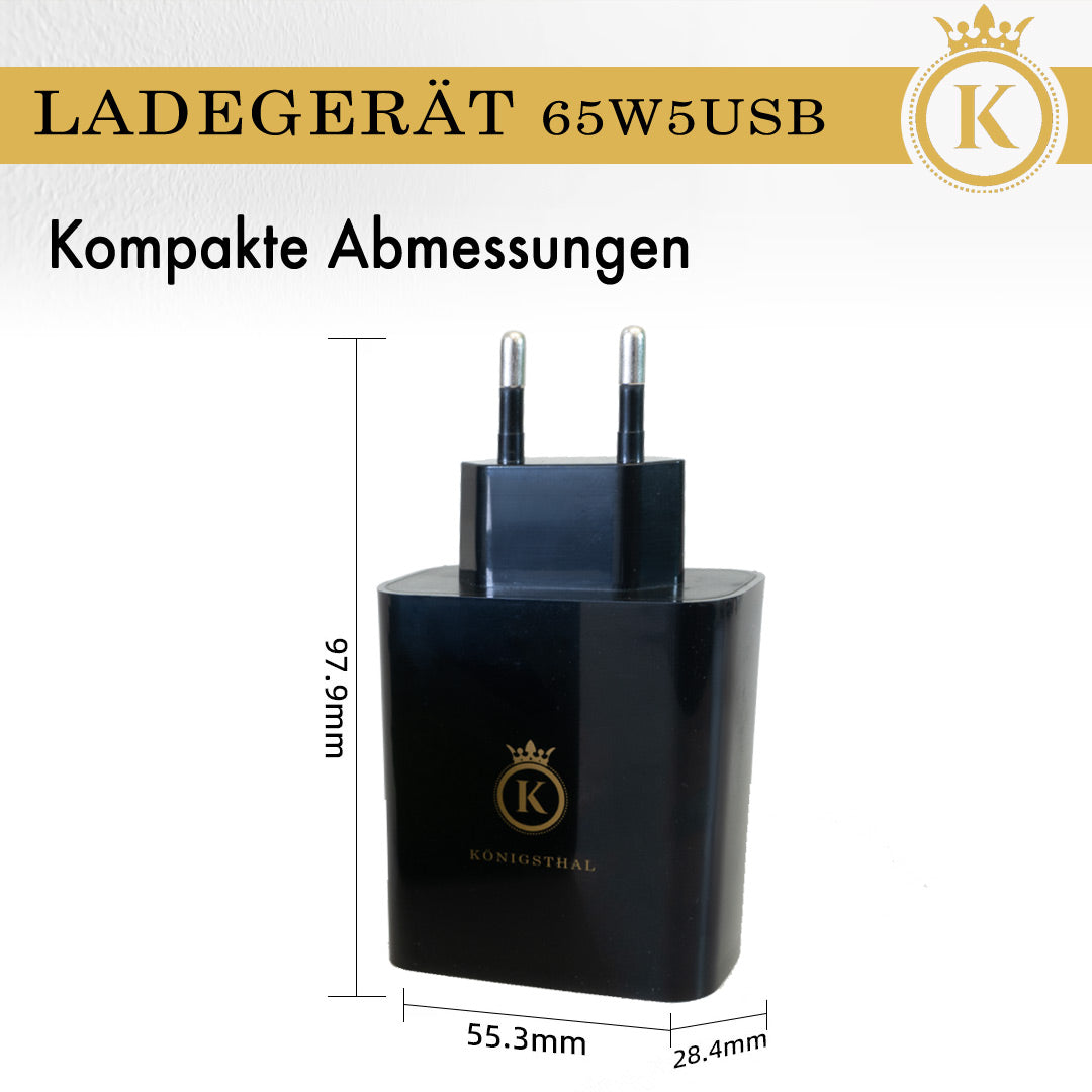 Königsthal Ladegerät 65W5USB